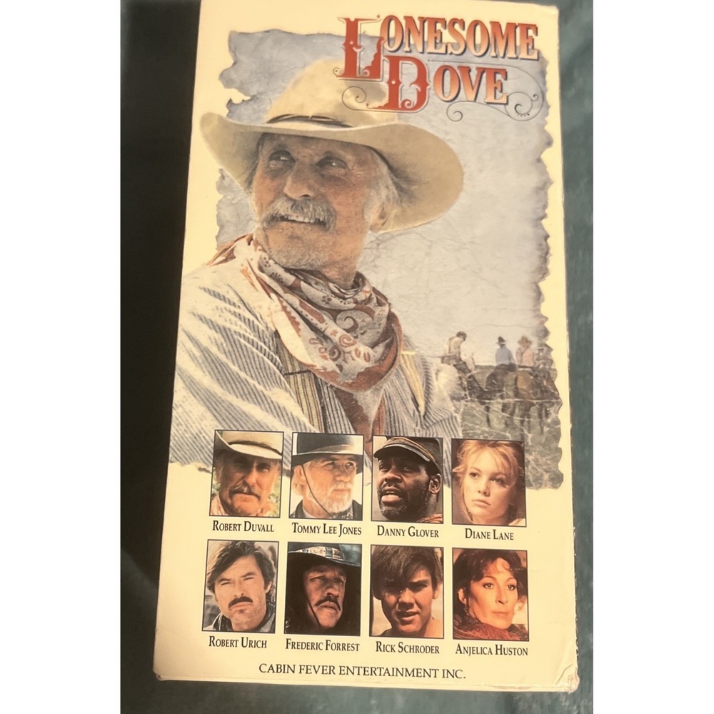 Lonesome Dove 4-Tape VHS Box Set Robert Duvall Western Miniseries